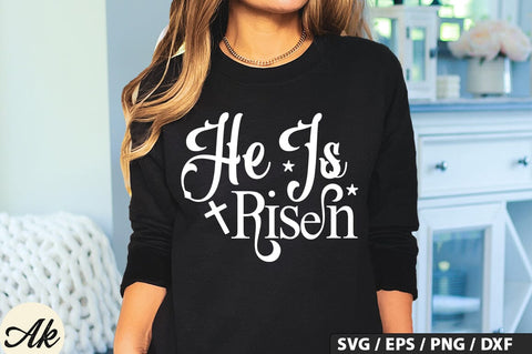 He Is Risen SVG And Sticker PNG Design SVG akazaddesign 
