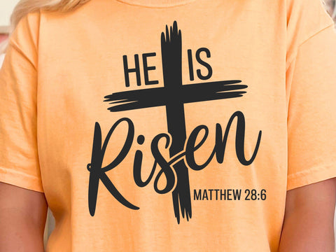 He Is Risen Svg, Easter Svg, Easter Shirt Svg, Spring Svg, It Is Finished Svg, Christian Svg, Resurrection Svg, Faith Svg, Cross Svg SVG DesignDestine 