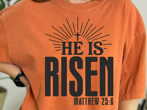 He Is Risen Svg, Easter Svg, Easter Shirt Svg, Spring Svg, It Is Finished Svg, Christian Svg, Resurrection Svg, Faith Svg, Cross Svg SVG DesignDestine 