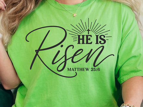 He Is Risen Svg, Easter Svg, Easter Shirt Svg, Spring Svg, It Is Finished Svg, Christian Svg, Resurrection Svg, Faith Svg, Cross Svg SVG DesignDestine 