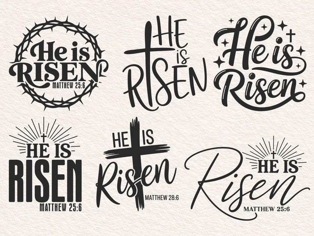 He Is Risen Svg, Easter Svg, Easter Shirt Svg, Spring Svg, It Is Finished Svg, Christian Svg, Resurrection Svg, Faith Svg, Cross Svg SVG DesignDestine 