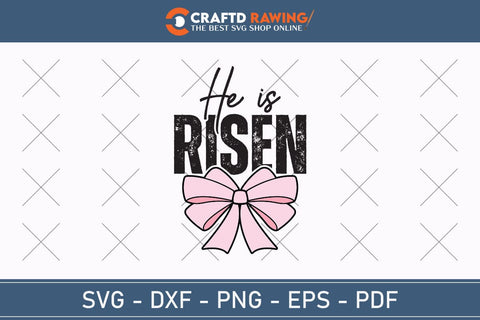 He Is Risen SVG, PNG, Christian Easter Svg Files, Door Hanger Svg, Door Sign Svg, Round Sign Svg, He Is Risen Png, Easter Sign Svg Svg Png Cutting File SVG Debashish Barman 