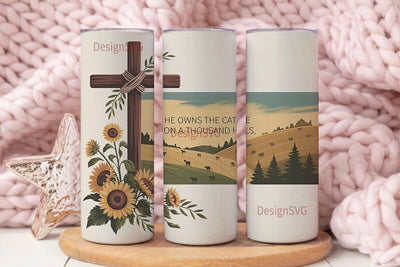 He Owns the Cattle 20oz Tumbler Wrap Sublimation DesignSVG 