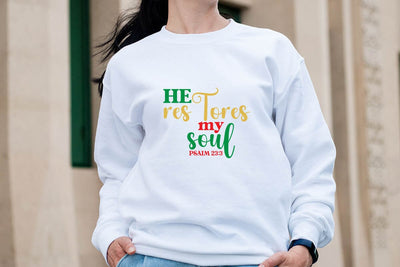 He restores my soul psalm 23 3 SVG Angelina750 