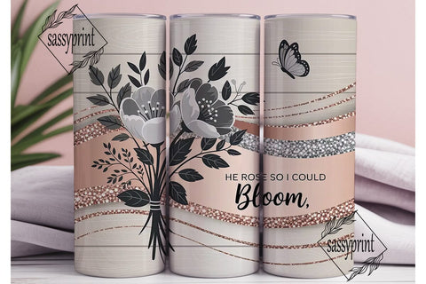 He Rose Tumbler Design Sublimation sassyprint 