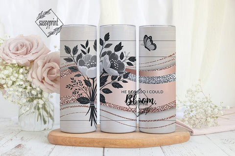 He Rose Tumbler Design Sublimation sassyprint 