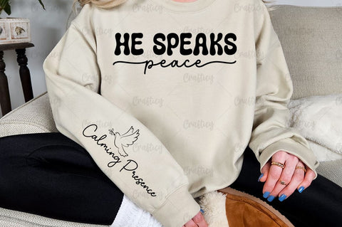He Speaks Peace Sleeve SVG Design SVG Designangry 