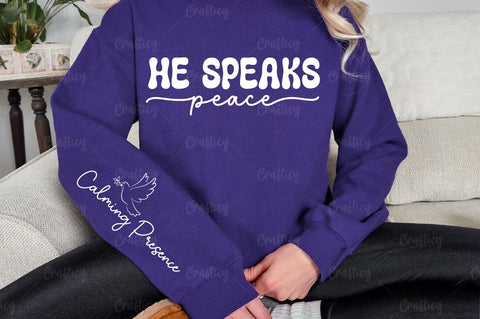He Speaks Peace Sleeve SVG Design SVG Designangry 