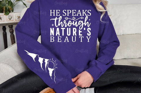 He speaks through natures beauty Sleeve SVG Design SVG Designangry 