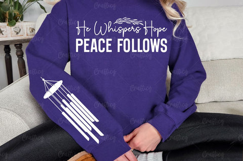 He whispers hope peace follows Sleeve SVG Design SVG Designangry 