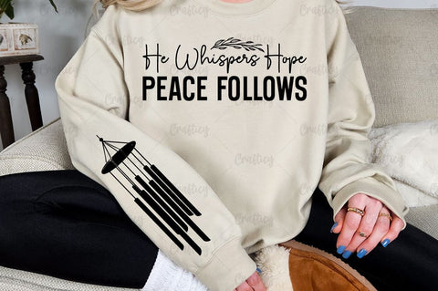 He whispers hope peace follows Sleeve SVG Design SVG Designangry 