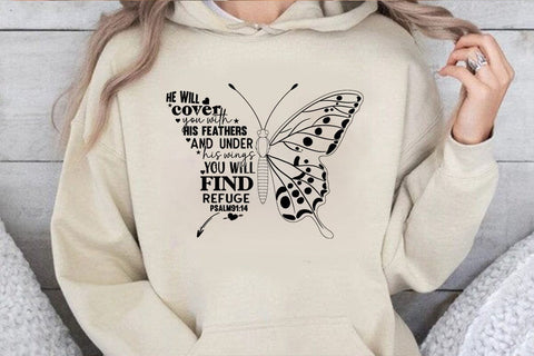 he will cover you with his feathers SVG Angelina750 