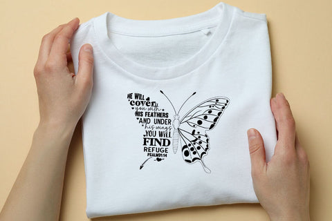 he will cover you with his feathers SVG Angelina750 