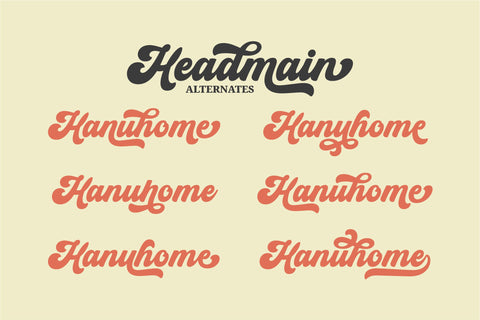 Headmain Font ahweproject 