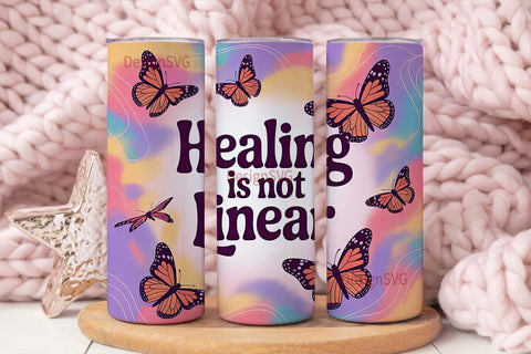 Healing Butterfly 20oz Tumbler Wrap Sublimation DesignSVG 