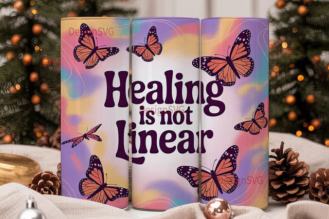 Healing Butterfly 20oz Tumbler Wrap Sublimation DesignSVG 