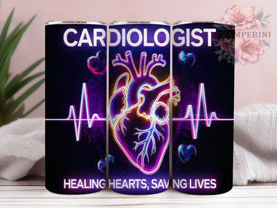 Healing Hearts Doctor Tumbler Wrap, Healing Hearts Sublimation Art, 20oz Skinny Tumbler Wrap, Heart Doctor Gift Idea, Medical Professional Tumbler Wrap, Saving Lives Tumbler Sublimation Li Zamperini 