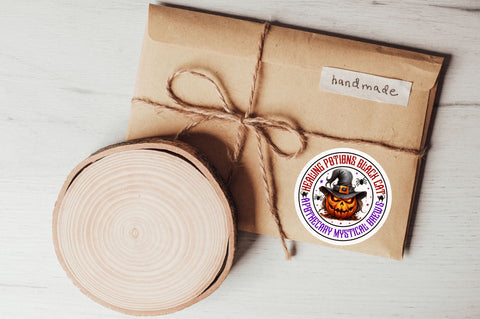 Healing potions black cat Stickers Design Sublimation Regulrcrative 