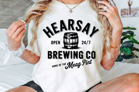 Hearsay Brewing Company SVG, Home Of The Mega Pint SVG, Justice SVG For shirt, woman SVG PNG, SVG Shirt Design SVG Regulrcrative 