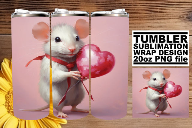 Heart Balloon Sublimation for 20oz Tumblers Sublimation afrosvg 