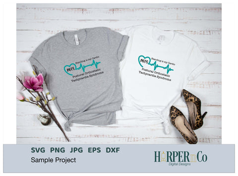 Heart Beat POTS Standing is My Cardio SVG HarperNCo 
