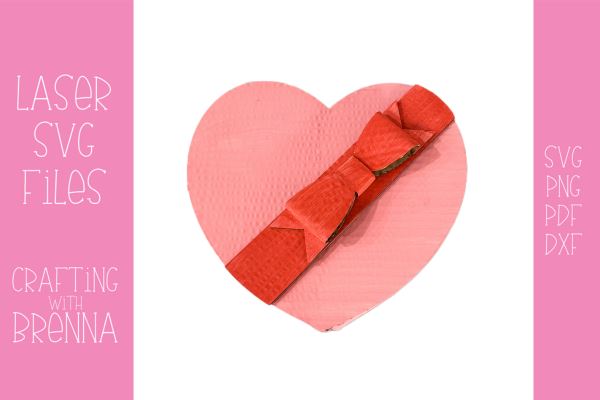 Heart Box Cardboard Laser SVG File SVG Crafting With Brenna 