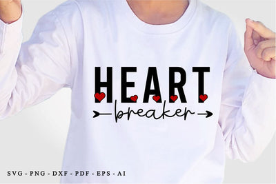 Heart Breaker, Funny Valentines Day T shirt Designs SVG, Valentine Quote SVG, Love SVG, Wedding Sign SVG SVG D2PUTRI Designs 