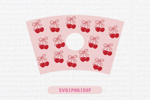 Heart Cherry Cold Cup SVG SVG Totally Posie 