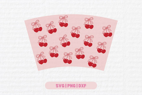 Heart Cherry Cold Cup SVG SVG Totally Posie 