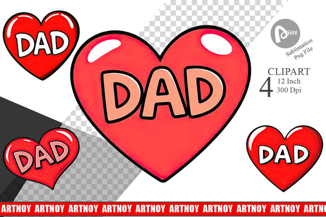 Heart Clipart Sublimation artnoy 