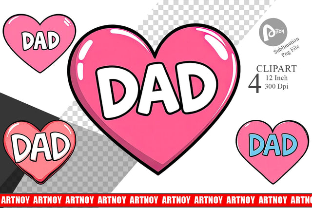 Heart Clipart Sublimation artnoy 