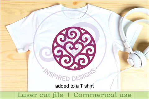 Heart Coasters, laser cut out Love heart designs d2 SVG APInspireddesigns 