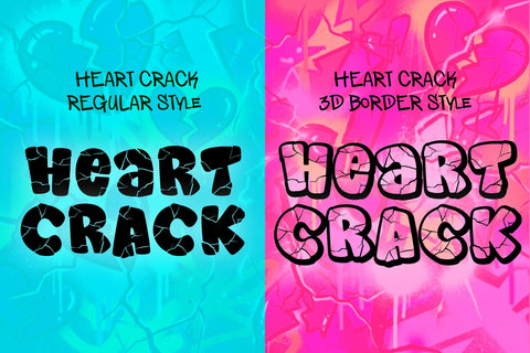 Heart Crack Font BB Digital Arts 