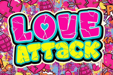 Heart Crack Font BB Digital Arts 
