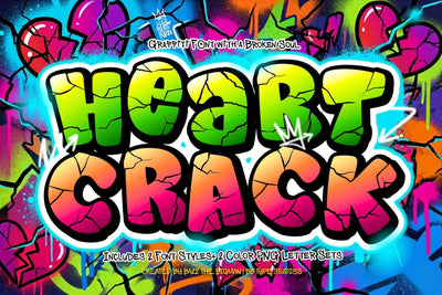 Heart Crack Font BB Digital Arts 