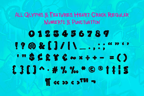 Heart Crack Font BB Digital Arts 