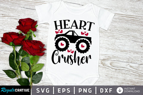 Heart Crusher svg Design SVG Regulrcrative 