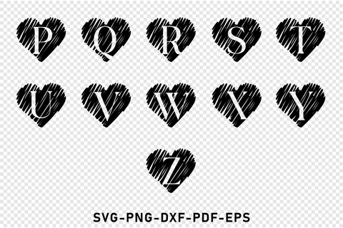 Heart Distressed Font SVG Designs, Love Alphabet Monogram Letters, Keychain SVG Bundle, Backgrounds Sublimation SVG D2PUTRI Designs 