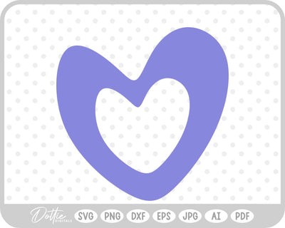 Heart Doodle SVG DottieDigitals 