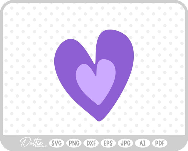 Heart Doodle SVG DottieDigitals 