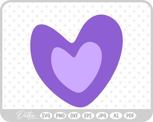 Heart Doodle SVG DottieDigitals 