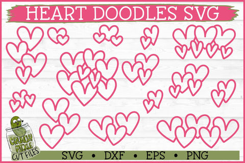 Heart Doodles SVG SVG Crunchy Pickle 