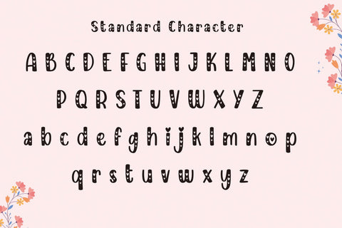 HEART Font Mozarella 