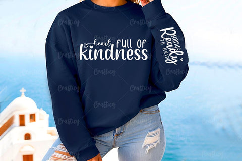 Heart full of kindness Sleeve SVG Design SVG Designangry 
