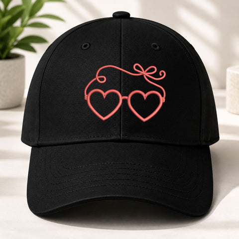 Heart Glasses Bow Machine Embroidery Design – Cute Love Sunglasses Embroidery File Embroidery/Applique DESIGNS PatternFeed8 