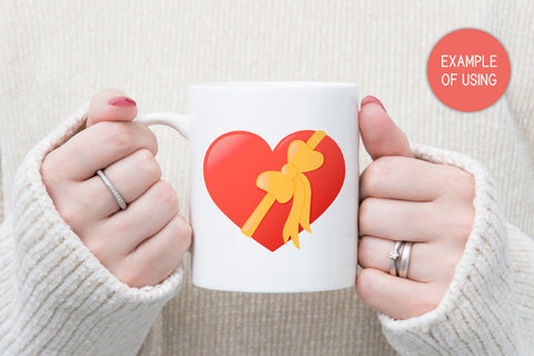 Heart Illustration | Valentine PNG Sublimation | Love Print Sublimation AnnaViolet_store 