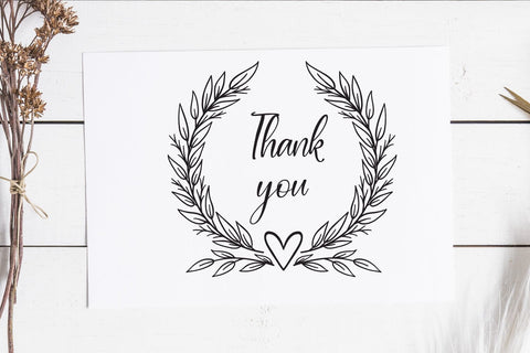 Heart Laurel Wreath SVG | Romantic Leafy Frame SVG Cut File SVG Tafti Art 