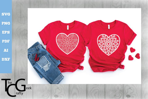 Heart Mandala SVG SVG The Crafty Geek 