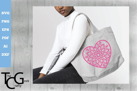 Heart Mandala SVG SVG The Crafty Geek 