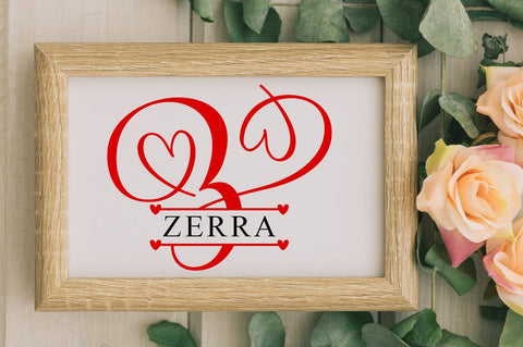 Heart Monogram Font George Studios 